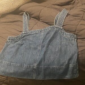 Madewell Blue Denim Top